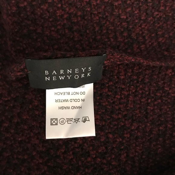 BARNEYS NEW YORK SCARF WRAP TEXTURED WEAVE - Picture 4 of 5